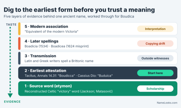 How to Research an Ancient Name: Language, Script, Earliest Forms, and Source Quality