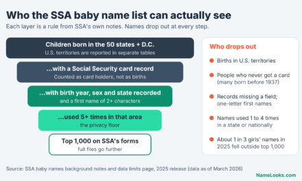 SSA Baby Name Data Limitations: Spelling, Privacy, Sex Categories, and What the Dataset Cannot Tell You
